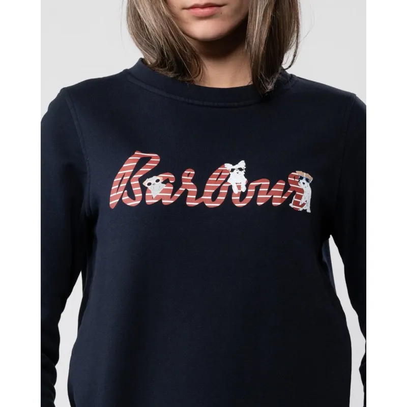 Barbour Womens Southport Sweatshirt Navy-2